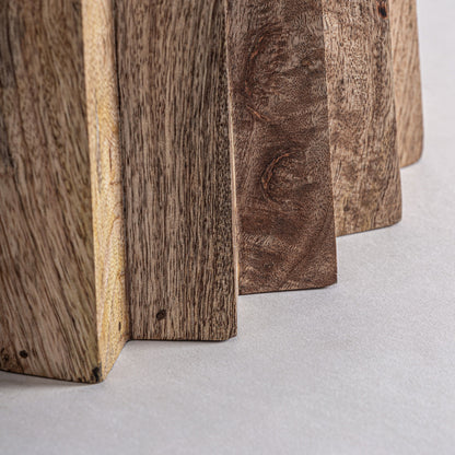 PLISSÉ WOOD DINING TABLE