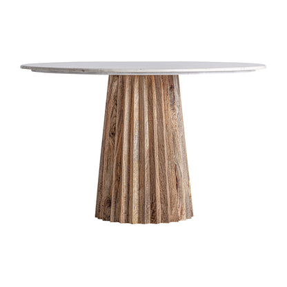 PLISSÉ WOOD DINING TABLE