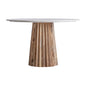PLISSÉ WOOD DINING TABLE