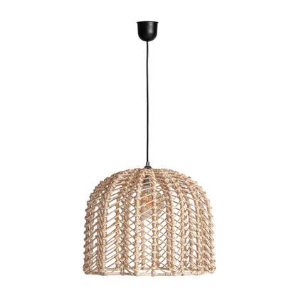 PLISSÉ RATTAN CEILING LAMP