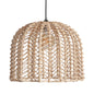PLISSÉ RATTAN CEILING LAMP
