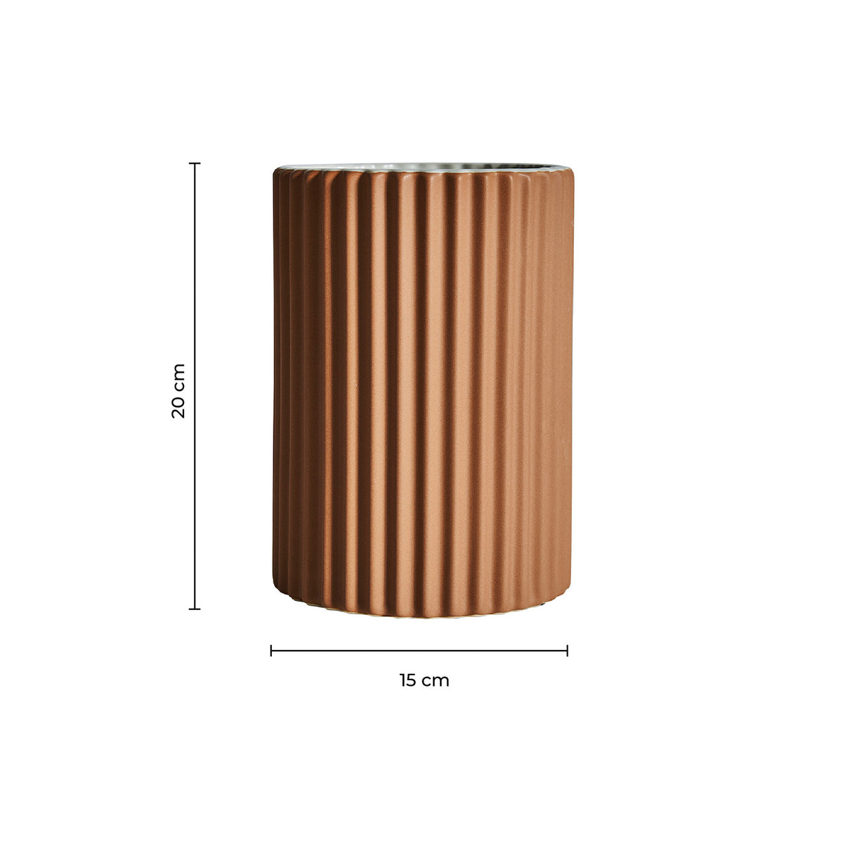 PLISSÉ STONE VASE