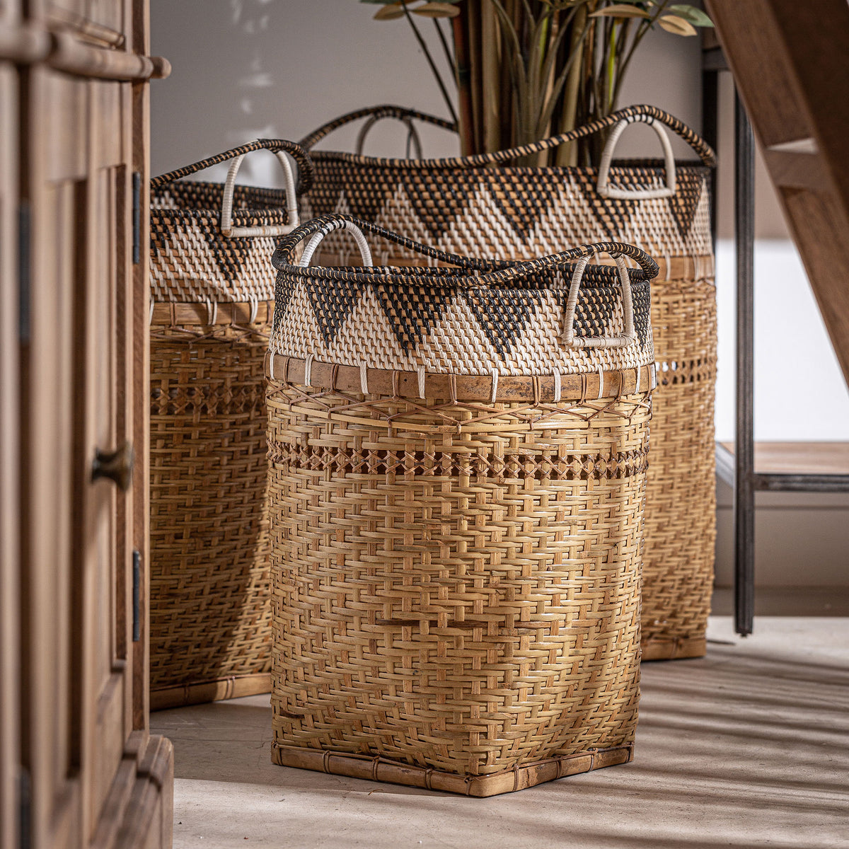 ZIRBA CLOTHES BASKET (SET OF 3)