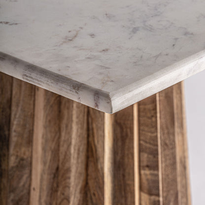 PLISSÉ WOOD BAR TABLE