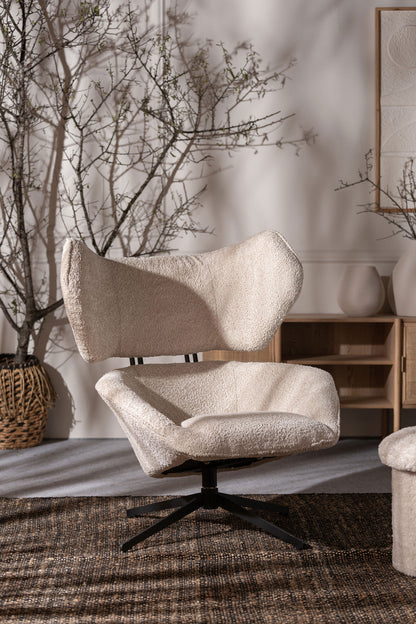 BOUCLÉ PRIVAS ROTATIVE ARMCHAIR