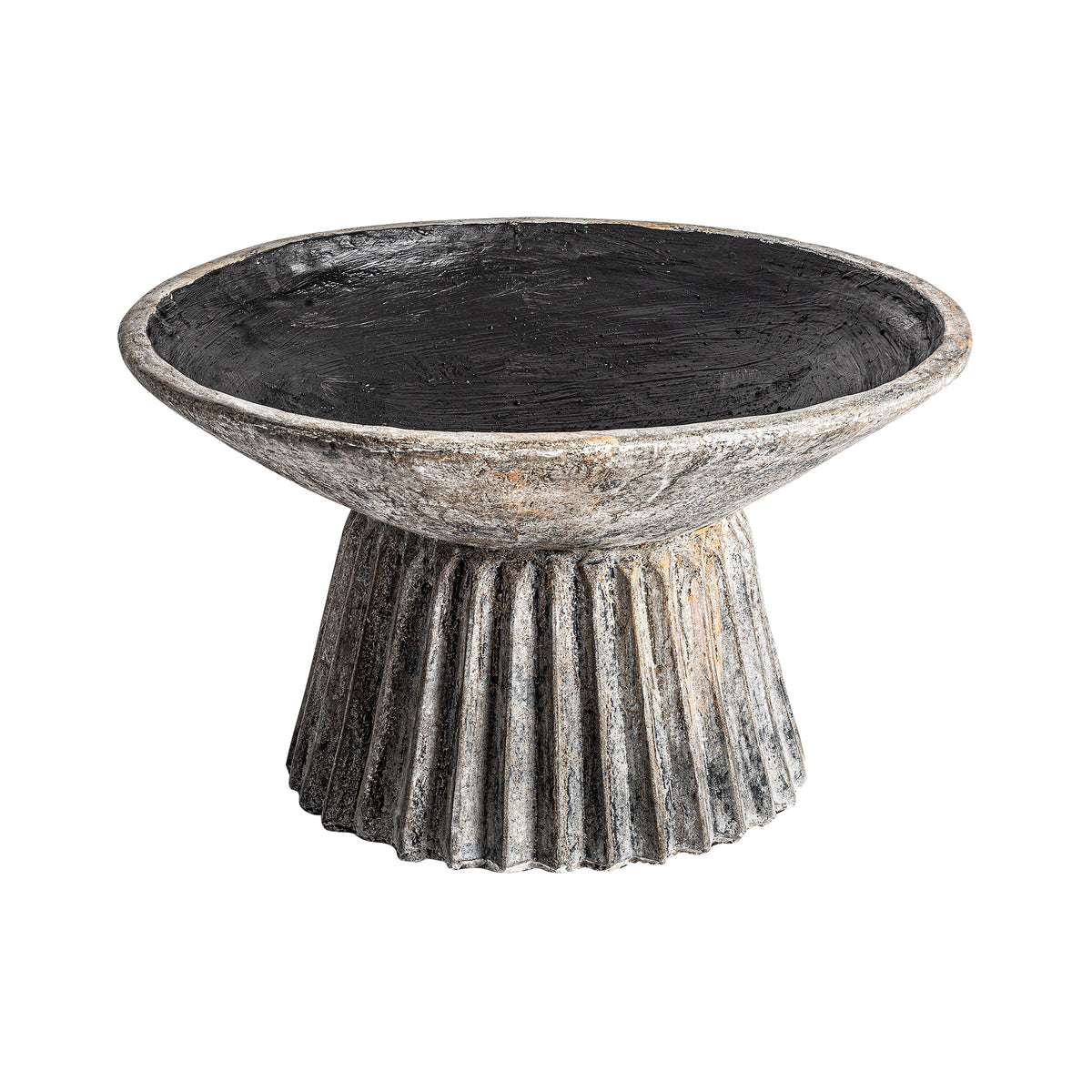 PLISSÉ STONE PLANT POT