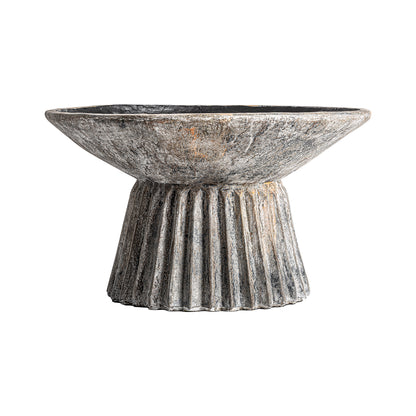 PLISSÉ STONE PLANT POT