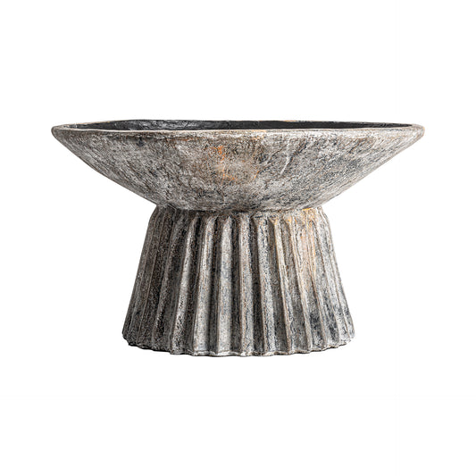 PLISSÉ STONE PLANT POT