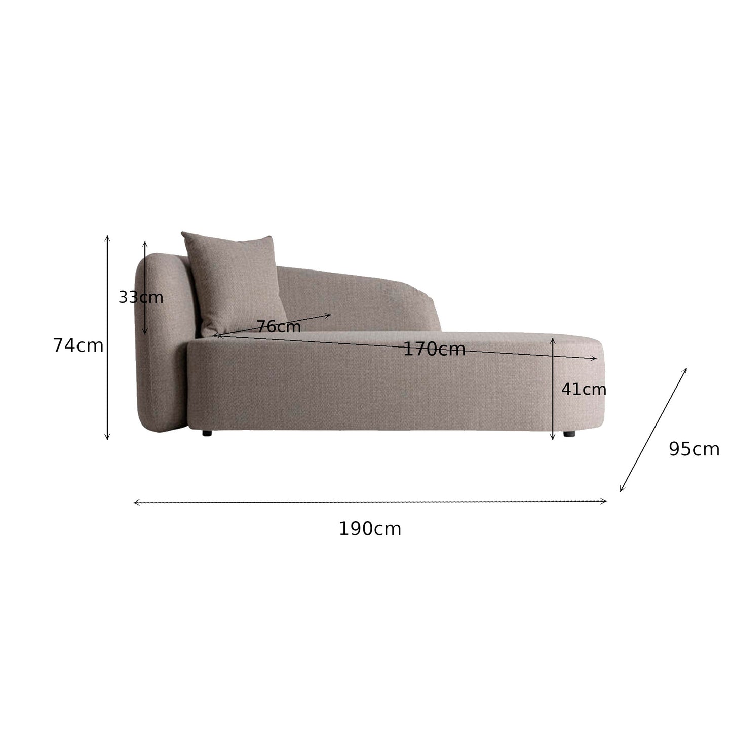 GRIMENTZ CHAISE LONGUE